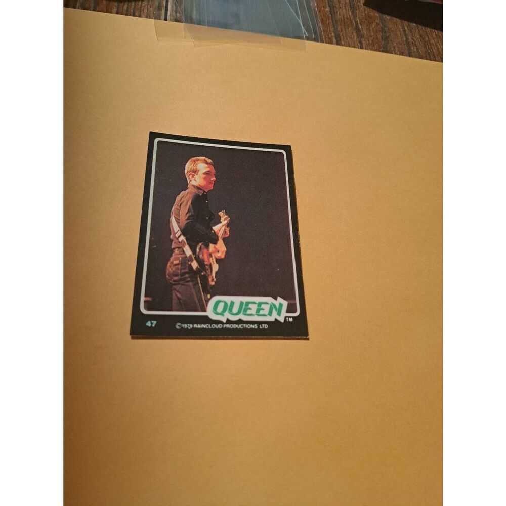 Vintage 1979 Raincloud Productions Queen Trading Card #47 Rock Band Memorabilia
